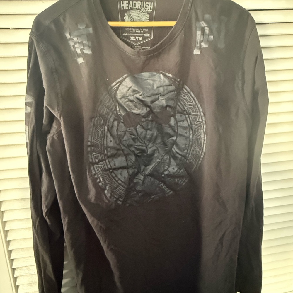 Headrush Black Graphic Long Sleeve Men's Tee
